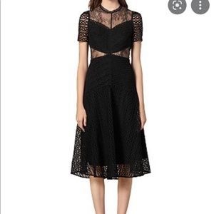 Sandro Lanny Guipure Lace Midi Dress